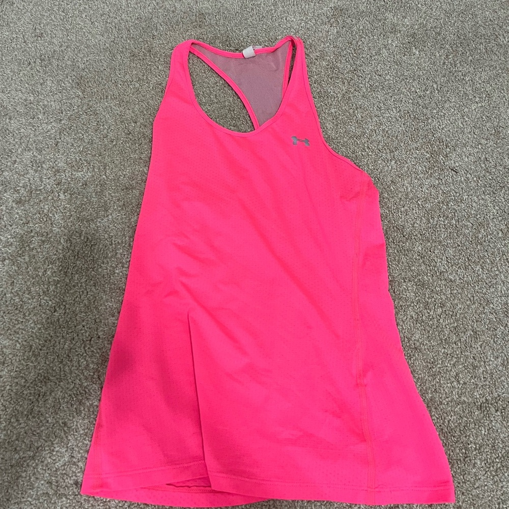 UnderArmour Women’s HeatGear Armour Racer Tank Pink